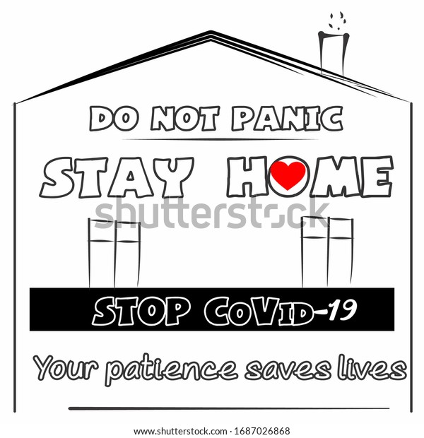 Stay Home Save Lives Poster Illustration Stock Vector Royalty Free 1687026868 Shutterstock 9225