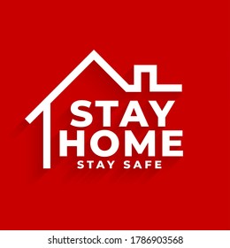 Stay home, save lives vector, Typography campaign poster with text for your own quarantine time. family Motivational quotes to stay safe at home from disease outbreaks. text with the house logo.