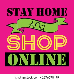 Stay Home and shop online - banner