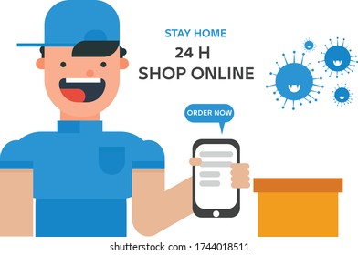 stay home shope online 24h