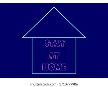 Stay at home, social distancing concept