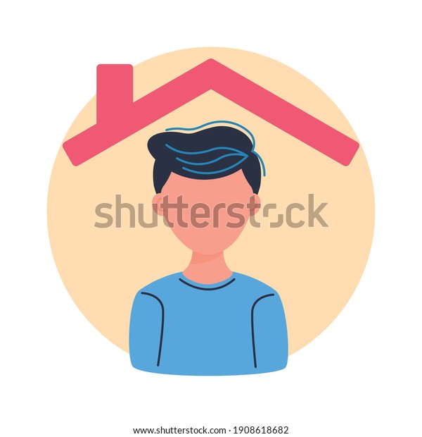 Stay Home Spread Covid19 Prevention Vector Stock Vector (Royalty Free