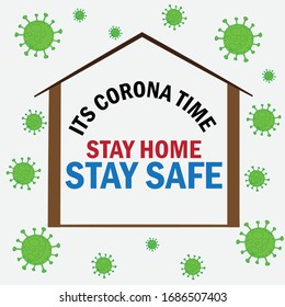 Stay home stop COVID 19 stay safe -vector t-shirt design template. Stay protected from 2019 Pestilence Novel Corona Virus T-shirt. Good for COVID-19 poster and label as well. Fighting corona virus