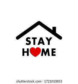 Stay home symbol vector icon design