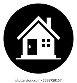 Stay Home Symbol, Vector  Illustration, Isolated On White Background Label. EPS10