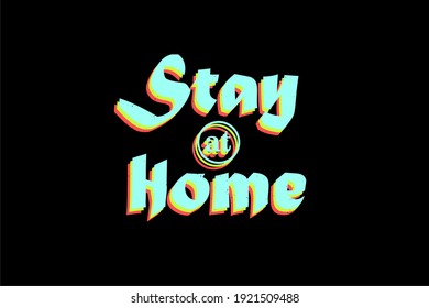 Stay at Home Urban Edgy Street Wear T shirt Design and Banner
