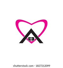stay at home vector design ilustration icon logo template