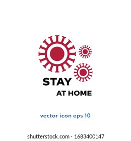 "Stay at home" vector icon illustration. Ui/Ux. Premium quality.
