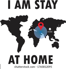 STAY HOME-CORONAVIRUS AWARENESS T-SHIRT DESIGN VECTOR- T-Shirt design illustration - vector