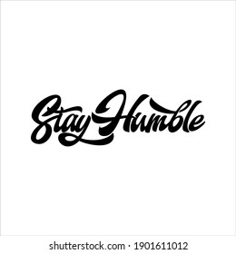 stay humble letter logo, letter logo text vector