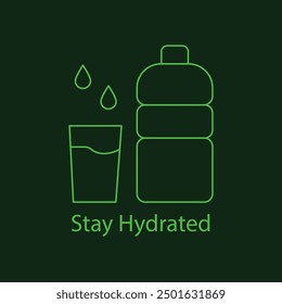 Stay Hydrated During Pregnancy: Prenatal Hydration Importance of Drinking Water for Moms to Be with editable stroke.