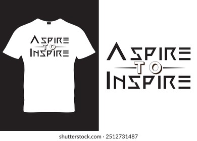 Stay motivated with our 'Aspire to Inspire' t-shirt. Perfect for anyone who loves to encourage others and chase their dreams. A simple way to spread positivity and inspiration