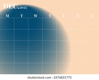 Manténgase organizado en 2025 con este planificador mensual de diciembre. Con un diseño de gradiente de moda, office Essential es perfecto para programar y establecer objetivos, manteniéndote en la cima de las tareas durante todo el año