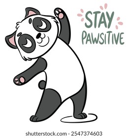 Stay Pawsitive: Cute Stretching Animal Vector Design