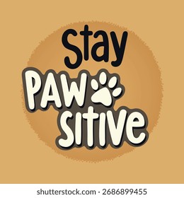 Diseño de camiseta de tipografía pasiva con Vector de pata de perro: amante motivacional de los perros con tipografía atrevida e ícono de impresión de pata. Perfecto para Impresión a la carta, ropa y Mercancía con temática de mascotas.