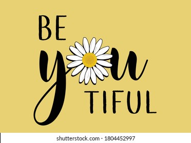  stay positive  daisy lettering design choose happy margarita lettering decorative fashion style trend spring summer print pattern positive quote stationery motivational inspiration