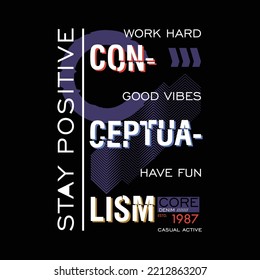 stay positive slogan t shirt typography design graphic vector quotes illustration inspiration