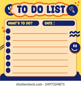 Stay productive and enthusiastic! This blue and yellow to-do list is a reminder for us to achieve one dream at a time. Let's crush our goals!.