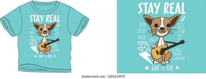 stay real non stop fun enjoy go for it will never change born to rock t-shirt design background color is a blue and t-shirt color is a blue beautiful color and beautiful design