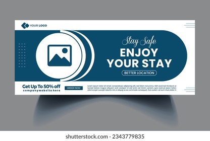 Stay safe banner template - web Banner