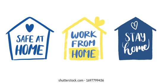 Stay safe at home collection.