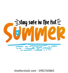 Stay safe in hot summer. Hot summer vector. Drink water concept illustration. hot temperatures in sun summer day. heatstroke, concept illustration. Dubai Hot Summer vector design. 