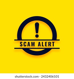 stay safe from online scam and virus with fraud alert background vector