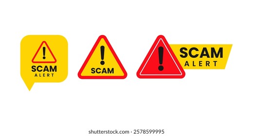 Stay safe from online scams with a scam alert warning sings