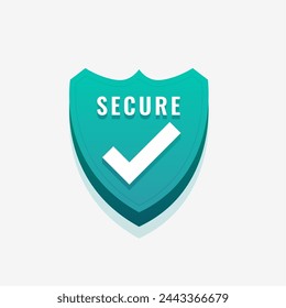 stay safe with our certified firewall shield logo in 3d style vector 