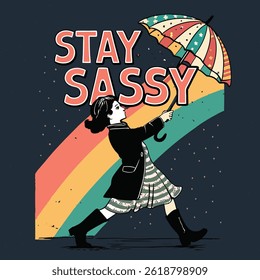 stay sassy design vintage style 
