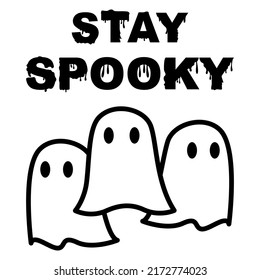 Manténganse asustados con los fantasmas vectores e ilustraciones, gráfico del Día de Halloween