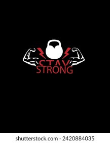 stay strong fitness vector [icon]