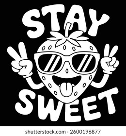 STAY SWEET graphic design for ICE-CREAM lovers