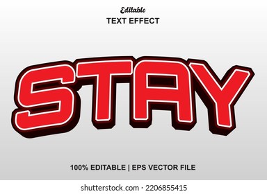 efecto de texto de permanencia con estilo 3d y se puede editar.
