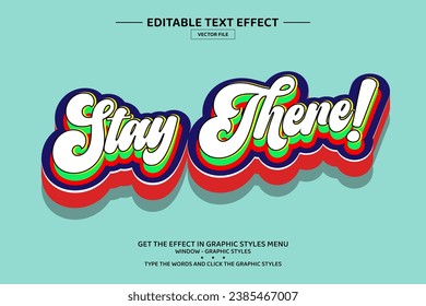 Mantener allí la plantilla de efectos de texto editable 3D