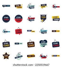 Stay Tuned 25 Versatile Vector Designs for all your branding needs