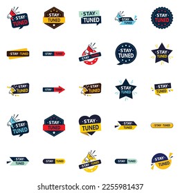 Stay Tuned 25 Versatile Vector Designs for all your needs