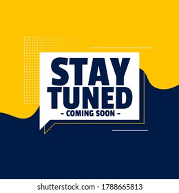 stay tuned coming soon banner design background