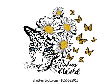 stay wild butterflies and daisies positive quote flower design margarita 
mariposa
stationery,mug,t shirt,phone case fashion slogan  style spring summer sticker and etcTawny Orange Monarch Butterfly