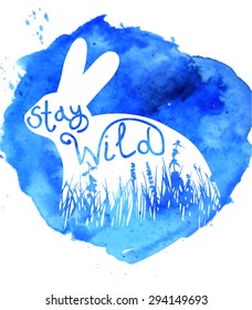 Stay wild creative quote lettering