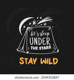 
Stay wild slogan graphic vector print lettering for t shirt print design