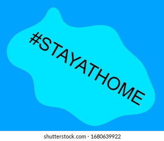 StayAtHome hashtag for quarantine concept. coronavirus pandemic background.