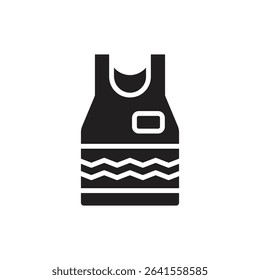 Staycation T-Shirt  Filled Icon Vector Illustration