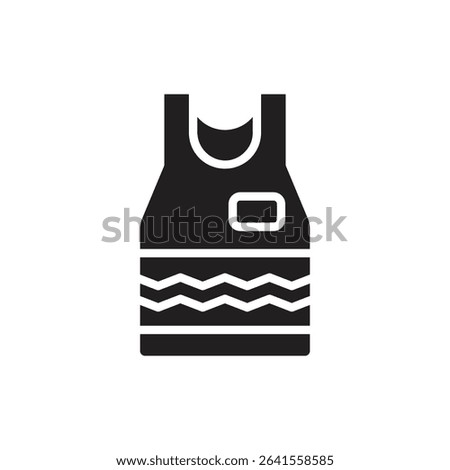 Staycation T-Shirt  Filled Icon Vector Illustration
