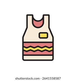 Staycation T-Shirt Icon Vector Illustration