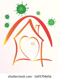 staying at home to protect against viruses and other diseases