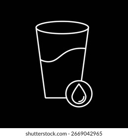 Staying Hydrated icon. Drinking water health vector illustration.