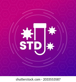 STD Test Icon For Web