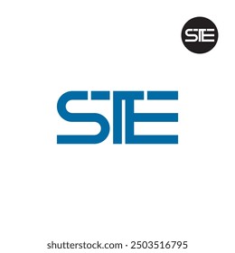 STE Logo Letter Monogram Design