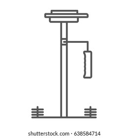 Steadicam line icon , vector